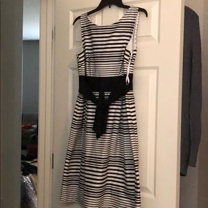 Black and White striped dress